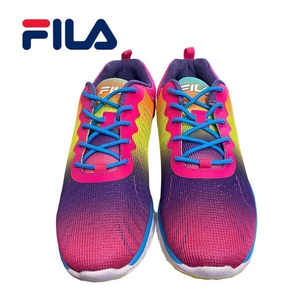 NEW Fila Big Girl's Blazehawk 2 Multi Hue Running Tennis Shoes Sneakers 6.5 - Picture 4 of 6